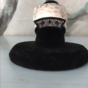 Silpada Sterling Silver & Cubic Zirconia ring